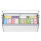 70 in. 14-Pan Gelato Dipping Cabinet Display Freezer with Sliding Glass Door and Sneeze Guard, 20 cu. ft