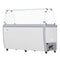 70 in. 14-Pan Gelato Dipping Cabinet Display Freezer with Sliding Glass Door and Sneeze Guard, 20 cu. ft