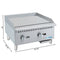 24 in. Natural Gas 2-Burner Griddle with 60,000 BTU in Stainless-Steel