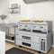 24 in. Natural Gas 2-Burner Griddle with 60,000 BTU in Stainless-Steel