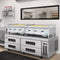 36 in. Natural Gas 3-Burner Griddle with 90,000 BTU in Stainless-Steel