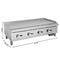 48 in. Natural Gas 4-Burner Griddle with 120,000 BTUs in Stainless-Steel