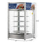 18 in. Commercial Pizza Display Warmer for 12 in. Pies with 4 Rotating Racks in Stainless-Steel