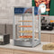 18 in. Commercial Pizza Display Warmer for 12 in. Pies with 4 Rotating Racks in Stainless-Steel