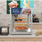 24 in. Commercial Pizza Display Warmer for 18 in. Pies with 4 Rotating Racks in Stainless-Steel