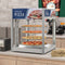 24 in. Commercial Pizza Display Warmer for 18 in. Pies with 4 Rotating Racks in Stainless-Steel