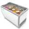 50 in. 8 Tub Ice Cream Dipping Cabinet Display Freezer with Sliding Glass Door, 13 cu. ft