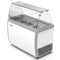 50 in. 8 Tub Ice Cream Dipping Cabinet Display Freezer with Sliding Glass Door and Sneeze Guard 13 cu. ft