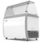 50 in. 8 Tub Ice Cream Dipping Cabinet Display Freezer with Sliding Glass Door and Sneeze Guard 13 cu. ft