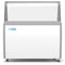50 in. 8 Tub Ice Cream Dipping Cabinet Display Freezer with Sliding Glass Door and Sneeze Guard 13 cu. ft