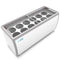 70 in. 12 Tub Ice Cream Dipping Cabinet Display Freezer with Sliding Glass Door, 20 cu. ft