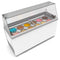 70 in. 12 Tub Ice Cream Dipping Cabinet Display Freezer with Sliding Glass Door and Sneeze Guard, 20 cu. ft