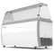 70 in. 12 Tub Ice Cream Dipping Cabinet Display Freezer with Sliding Glass Door and Sneeze Guard, 20 cu. ft