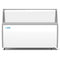 70 in. 12 Tub Ice Cream Dipping Cabinet Display Freezer with Sliding Glass Door and Sneeze Guard, 20 cu. ft