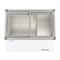 33 in. Flat Top Ice Cream Display Freezer, 7 cu. ft. Capacity in White