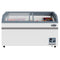 58 Inch Manual Defrost Island Chest Freezer in White, 14 cu. ft.