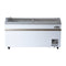 58 Inch Manual Defrost Island Chest Freezer in White, 14 cu. ft
