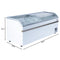 78 Inch Manual Defrost Island Chest Freezer in White, 19 cu. ft