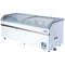 78 Inch Manual Defrost Island Chest Freezer in White, 19 cu. ft