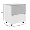 34 in. Commercial Milk Cooler for School and Cafeteria, 8 Crate Capacity with Heavy Duty Casters in Stainless Steel and White