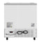 34 in. Commercial Milk Cooler for School and Cafeteria, 8 Crate Capacity with Heavy Duty Casters in Stainless Steel and White