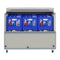 49 in. Commercial Milk Cooler for School and Cafeteria, 12 Crate Capacity with Heavy Duty Casters in Stainless Steel and White