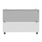 58 in. Commercial Milk Cooler for School and Cafeteria, 16 Crate Capacity with Heavy Duty Casters in Stainless Steel and White