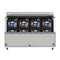 58 in. Commercial Milk Cooler for School and Cafeteria, 16 Crate Capacity with Heavy Duty Casters in Stainless Steel and White