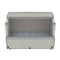 58 in. Commercial Milk Cooler for School and Cafeteria, 16 Crate Capacity with Heavy Duty Casters in Stainless Steel and White