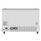 58 in. Commercial Milk Cooler for School and Cafeteria, 16 Crate Capacity with Heavy Duty Casters in Stainless Steel and White