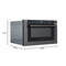 Reserve 24 in. Stainless Steel Microwave Drawer, 1.2 Cu. Ft Capacity in Black