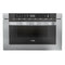 24 in. Stainless-Steel Microwave Drawer, Wall-Mounted with Flat Bottom,1.2 Cu. Ft.