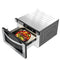 24 in. Stainless-Steel Microwave Drawer, Wall-Mounted with Flat Bottom,1.2 Cu. Ft