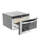 24 in. Stainless-Steel Microwave Drawer, Wall-Mounted with Flat Bottom,1.2 Cu. Ft.