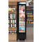 17 in. Slim Commercial Merchandiser Freezer with Manual Defrost, 6.5 Cu. Ft. Capacity, ETL Listed in Black