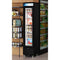 17 in. Slim Commercial Merchandiser Freezer with Manual Defrost, 6.5 Cu. Ft. Capacity, ETL Listed in Black