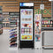 24 in. Commercial One Glass Door Merchandiser Freezer, 12 Cu. Ft. in Black
