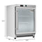24 in. Commercial Countertop Display Freezer in White with Stainless Steel and Glass Door, 4.6 Cu. ft