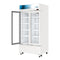 35 in. Commercial 2-Glass Door Merchandiser Refrigerator, 16.5 cu. ft. in White