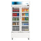 39 in. Commercial 2-Glass Door Merchandiser Refrigerator, 21.9 cu. ft. in White