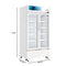39 in. Commercial 2-Glass Door Merchandiser Refrigerator, 21.9 cu. ft. in White