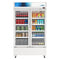 47 in. Commercial 2-Glass Door Merchandiser Refrigerator, 29 cu. ft. in White