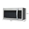 30 in. 1.5 cu.ft Over-the-Range Convection Microwave Oven in Black