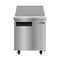 27 in. Commercial 1-Door Refrigerated Mega Salad and Sandwich Prep Table, 12 Pan Capacity and 8 Cu. Ft. of Storage in Stainless-Steel