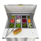 27 in. Commercial 1-Door Refrigerated Mega Salad and Sandwich Prep Table, 12 Pan Capacity and 8 Cu. Ft. of Storage in Stainless-Steel