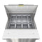 27 in. Commercial 1-Door Refrigerated Mega Salad and Sandwich Prep Table, 12 Pan Capacity and 8 Cu. Ft. of Storage in Stainless-Steel