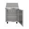 27 in. Commercial 1-Door Refrigerated Mega Salad and Sandwich Prep Table, 12 Pan Capacity and 8 Cu. Ft. of Storage in Stainless-Steel