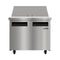 36 in. Commercial 2-Door Refrigerated Mega Salad and Sandwich Prep Table, 15 Pan Capacity and 11 Cu. Ft. of Storage in Stainless-Steel
