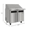 36 in. Commercial 2-Door Refrigerated Mega Salad and Sandwich Prep Table, 15 Pan Capacity and 11 Cu. Ft. of Storage in Stainless-Steel
