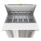 36 in. Commercial 2-Door Refrigerated Mega Salad and Sandwich Prep Table, 15 Pan Capacity and 11 Cu. Ft. of Storage in Stainless-Steel